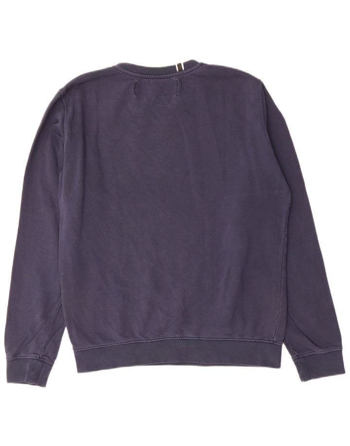 Ανδρικό γραφικό φούτερ Replay Jumper Medium Navy Blue βαμβακερό