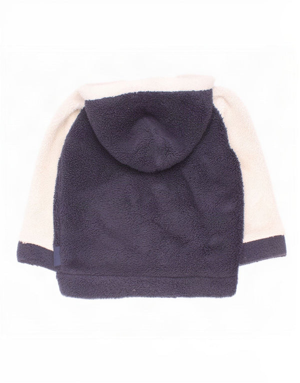 Champion Baby Boys Hooded Fleece Jacket 18-24 Months Navy Blue Colorblock