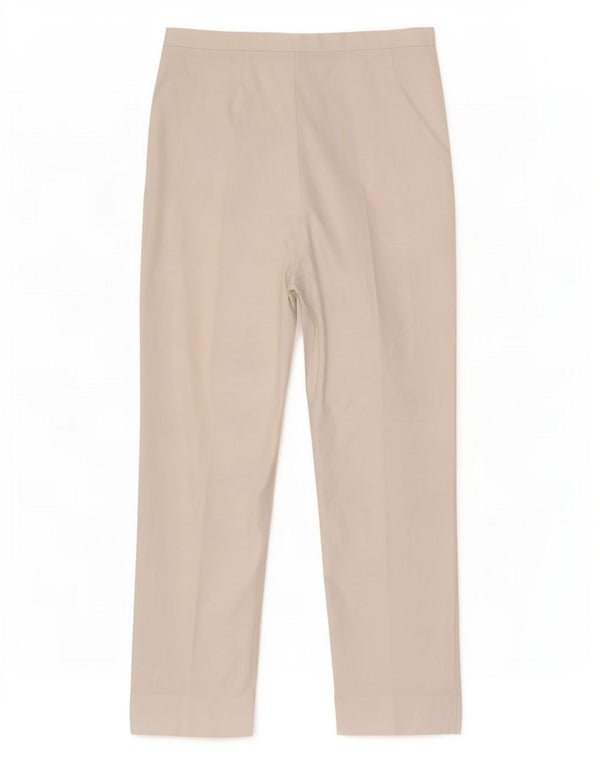 Marks & Spencer Γυναικείο ίσιο casual παντελόνι UK 18 XL W36 L29 Λευκό