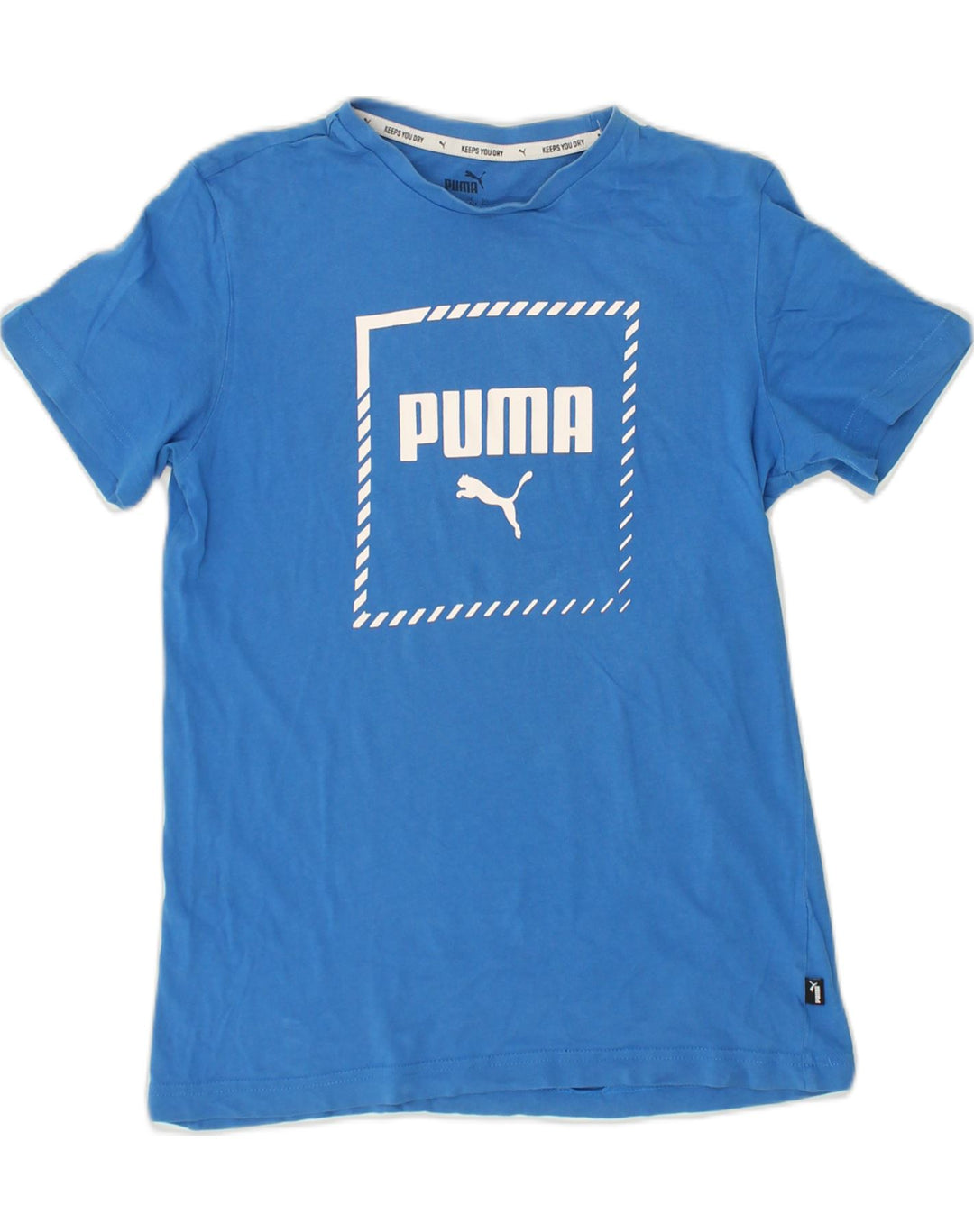 PUMA Boys Graphic T-Shirt Top 13-14 Years Large  Blue | Vintage Puma | Thrift | Second-Hand Puma | Used Clothing | Messina Hembry 