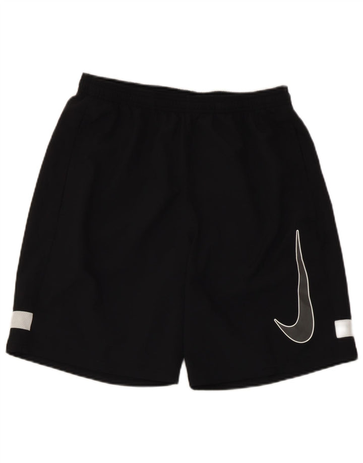 Ανδρικά γραφικά αθλητικά σορτς Nike Dri Fit, μεσαίου μαύρου χρώματος, πολυεστέρας