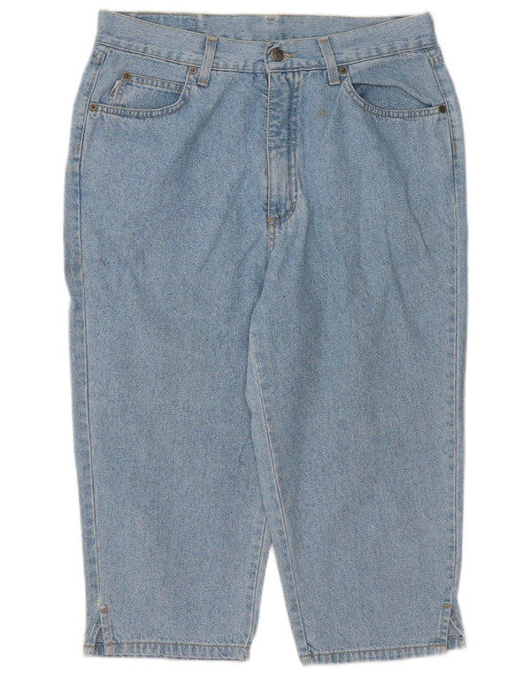 ANGELS Womens Loose Fit Capri Jeans IT 44 Medium W33 L19 Blue Cotton