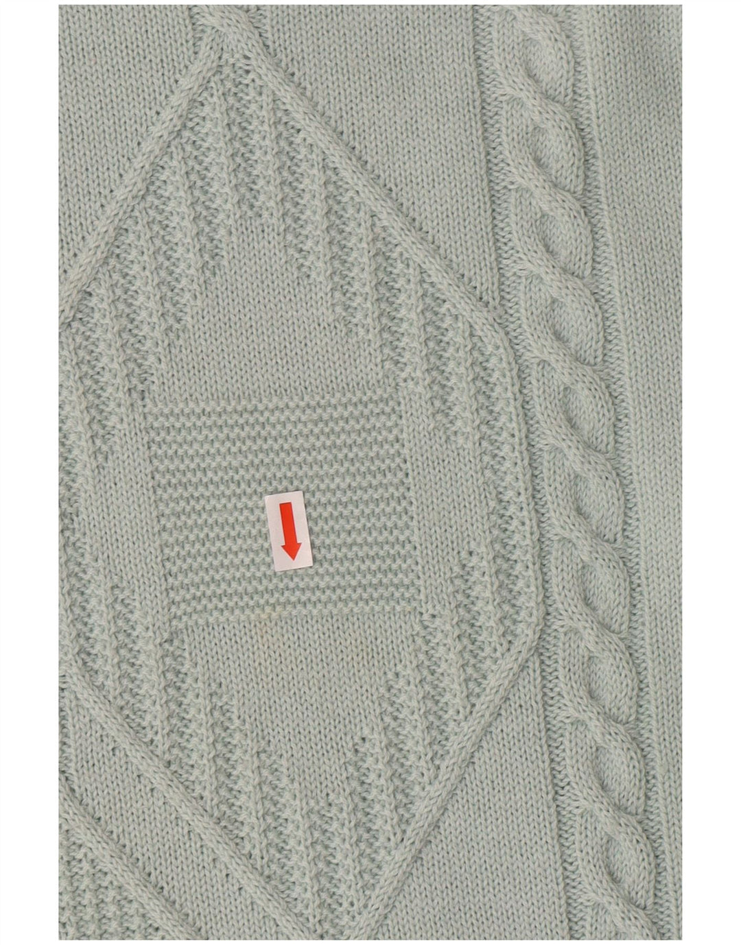 Ανδρικό πουλόβερ με λαιμόκοψη NAVIGARE Μεγάλο πράσινο Argyle/Diamond Classic