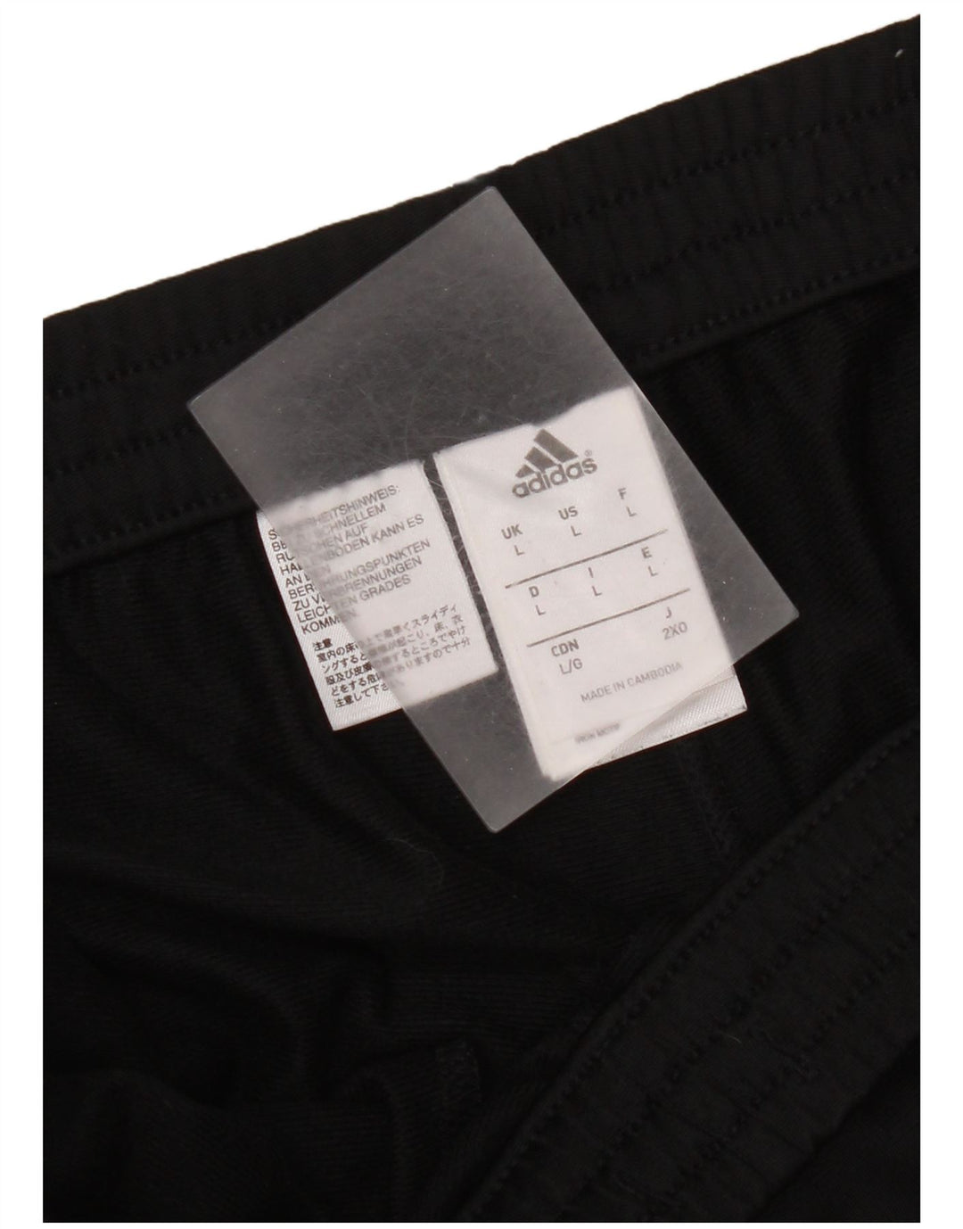Ανδρική φόρμα Adidas Παντελόνι Joggers Μεγάλο Μαύρο Πολυεστέρα