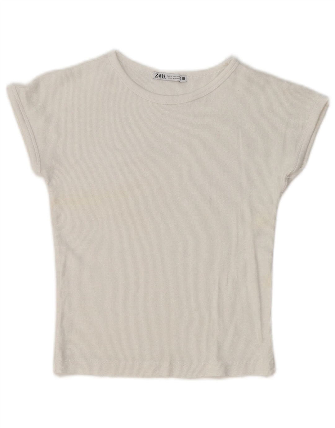 Zara Γυναικείο T-Shirt Top UK 10 Small White