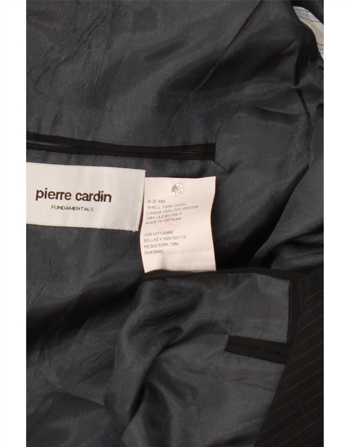 PIERRE CARDIN Mens 2 Button Blazer Jacket Size 46 2XL Navy Blue Pinstripe Vintage Pierre Cardin and Second-Hand Pierre Cardin from Messina Hembry 