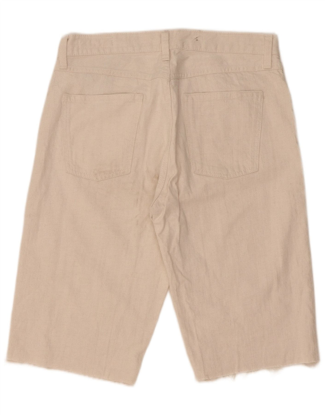Zara Γυναικείο τζιν σορτς EU 40 Medium W30 Λευκό βαμβακερό
