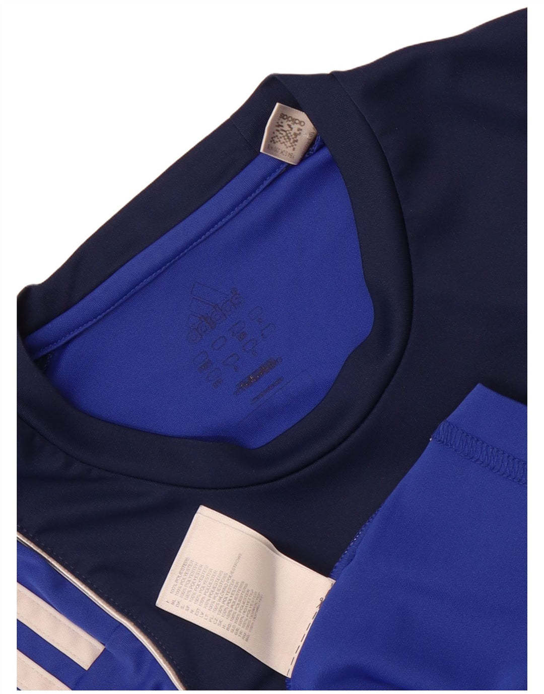 Ανδρικό γραφικό T-Shirt Adidas Top XS Blue Colourblock Polyester