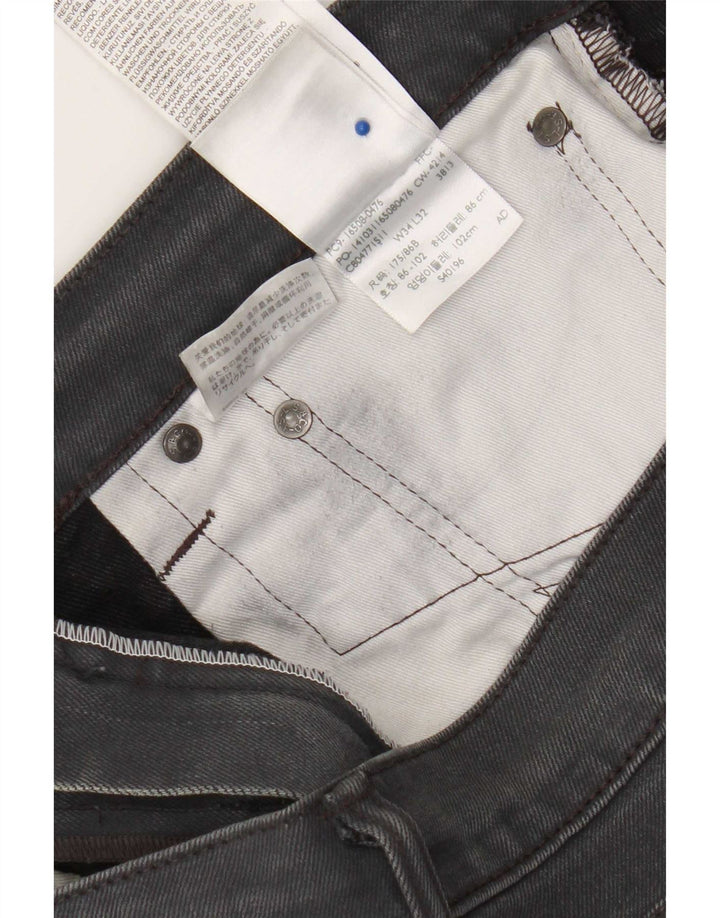 Ανδρικό τζιν Levi's Slim W34 L32 Γκρι βαμβακερό