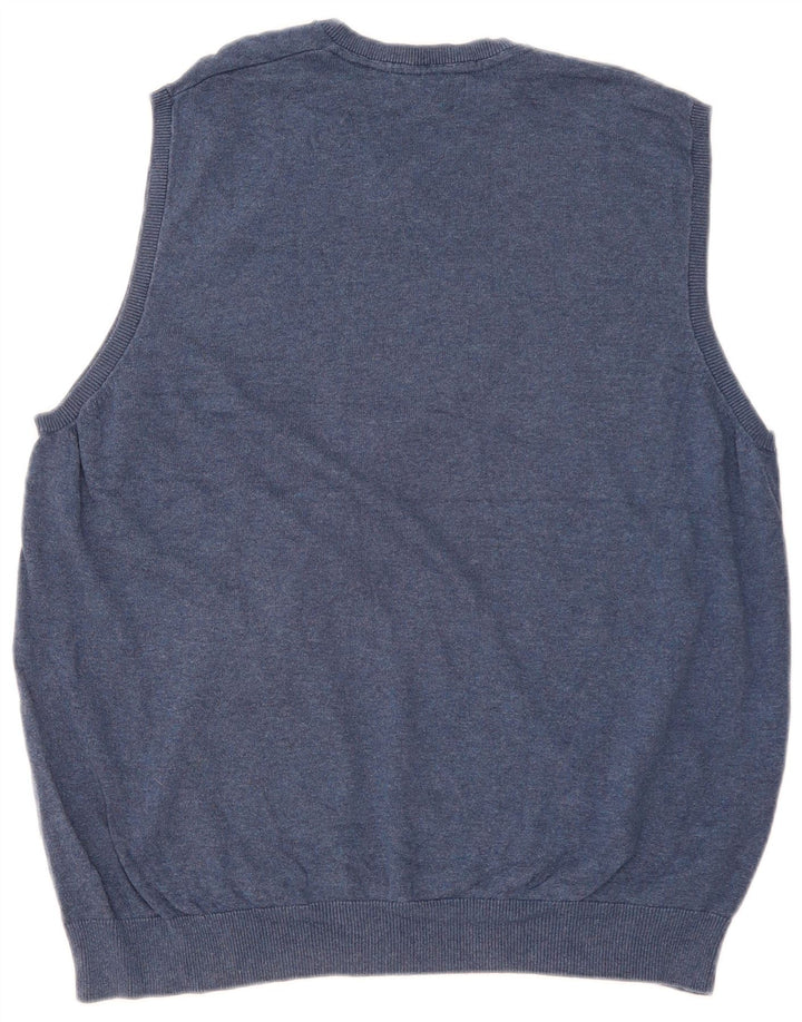 Marks & Spencer Ανδρικό γιλέκο Tank Top 2XL Navy Blue Cotton