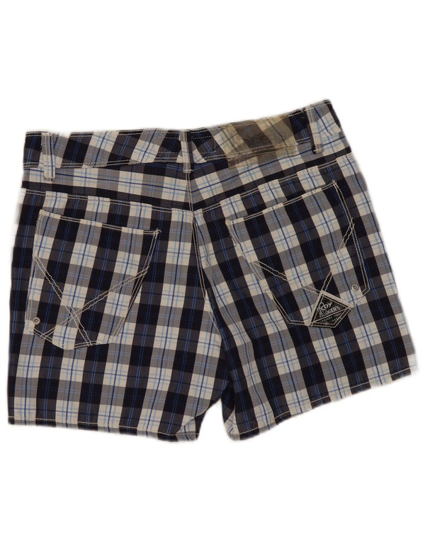 Roy Rogers Ανδρικό σορτς casual W31 Medium Navy Blue Check Polyester
