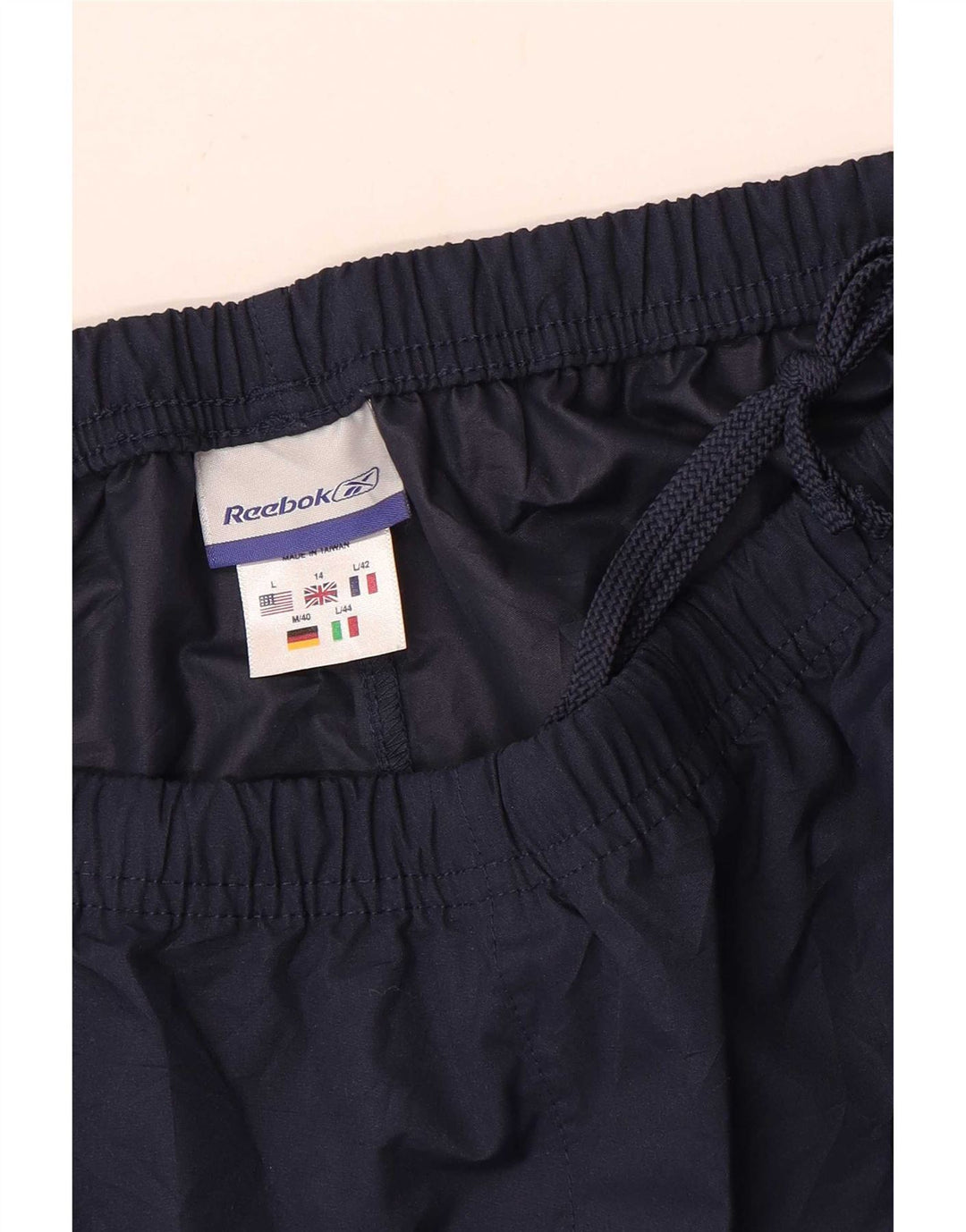 Γυναικεία αθλητική φόρμα Reebok Παντελόνι UK 14 Large Navy Blue Polyester