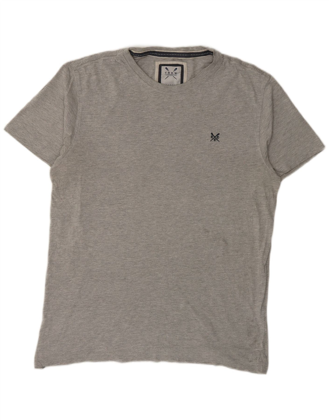 Ανδρικό T-Shirt Crew Clothing Top μεγάλο γκρι βαμβακερό