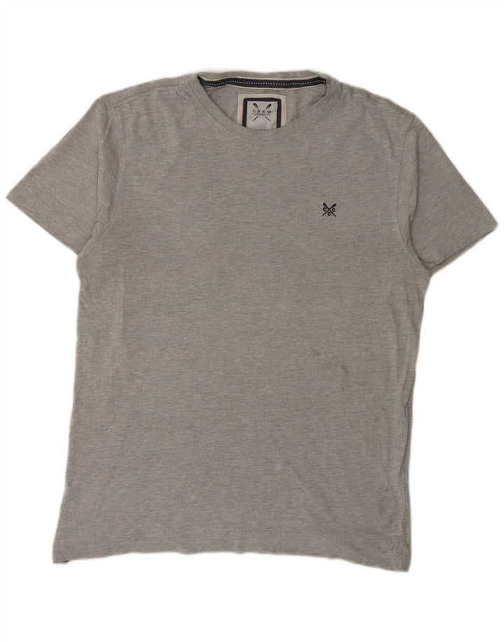Ανδρικό T-Shirt Crew Clothing Top μεγάλο γκρι βαμβακερό