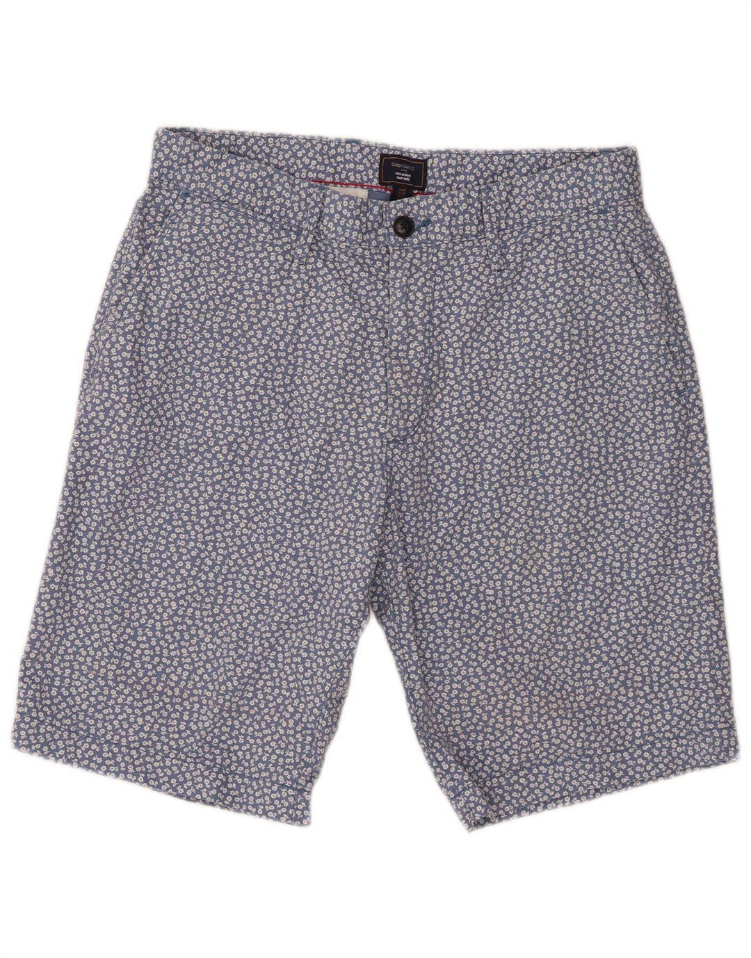 Gap Ανδρικό Χακί Σορτς Chino W32 Μεσαίο Μπλε Φλοραλ Βαμβακερό