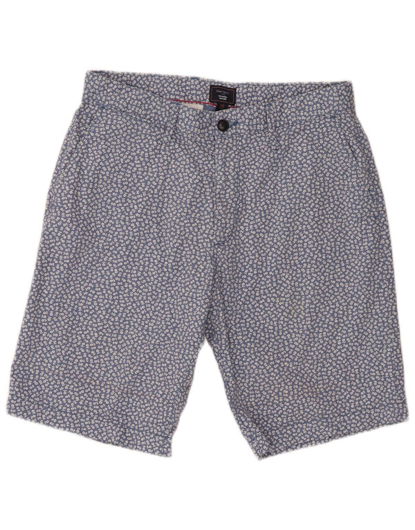 Gap Ανδρικό Χακί Σορτς Chino W32 Μεσαίο Μπλε Φλοραλ Βαμβακερό