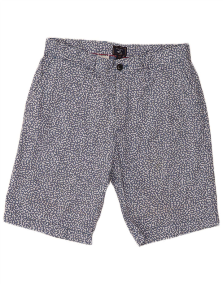 Gap Ανδρικό Χακί Σορτς Chino W32 Μεσαίο Μπλε Φλοραλ Βαμβακερό