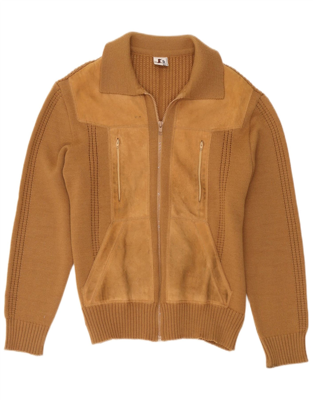Vintage Γυναικεία Ζακέτα UK 14 Medium Beige