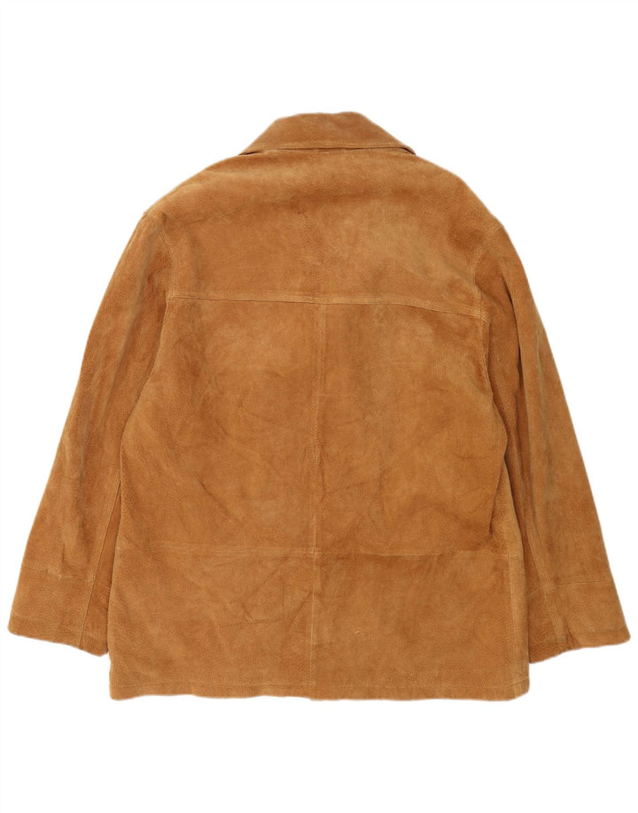 Vintage Ανδρικό Σουέντ Σακάκι Σακάκι με 3 κουμπιά IT 52 XL Καφέ Δερμάτινο