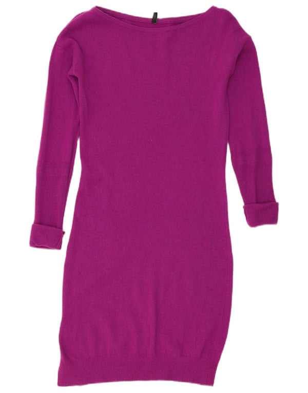 Γυναικείο μακρυμάνικο φόρεμα Benetton UK 12 Medium Purple