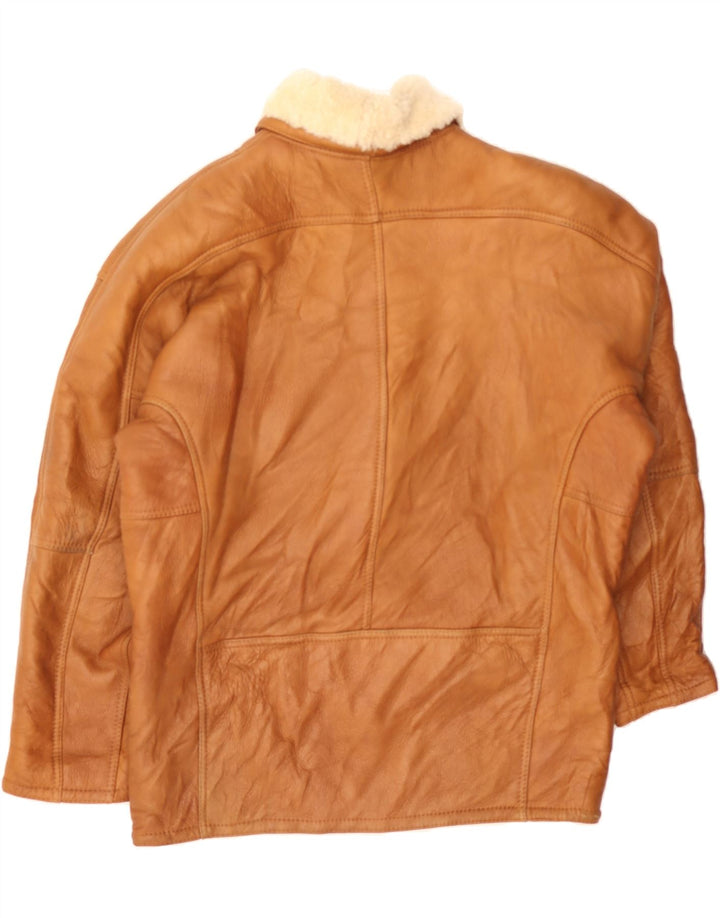 Ανδρικό Shearling Jacket VINTAGE IT 52 XL Καφέ