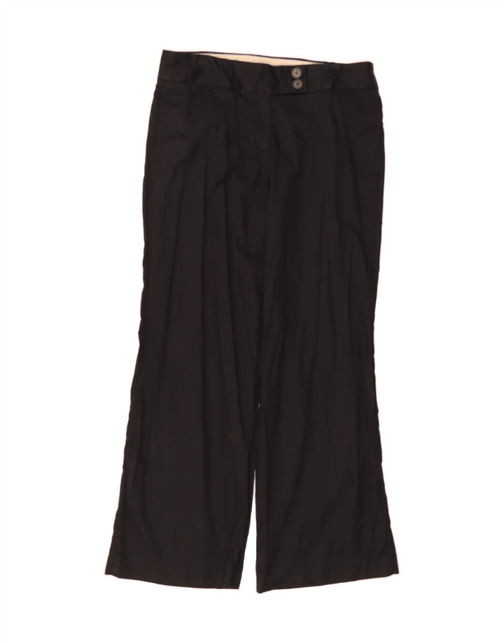 J. CREW Womens Wide Leg Chino Trousers US 12 Large W34 L32 Black Vintage J. Crew and Second-Hand J. Crew from Messina Hembry 