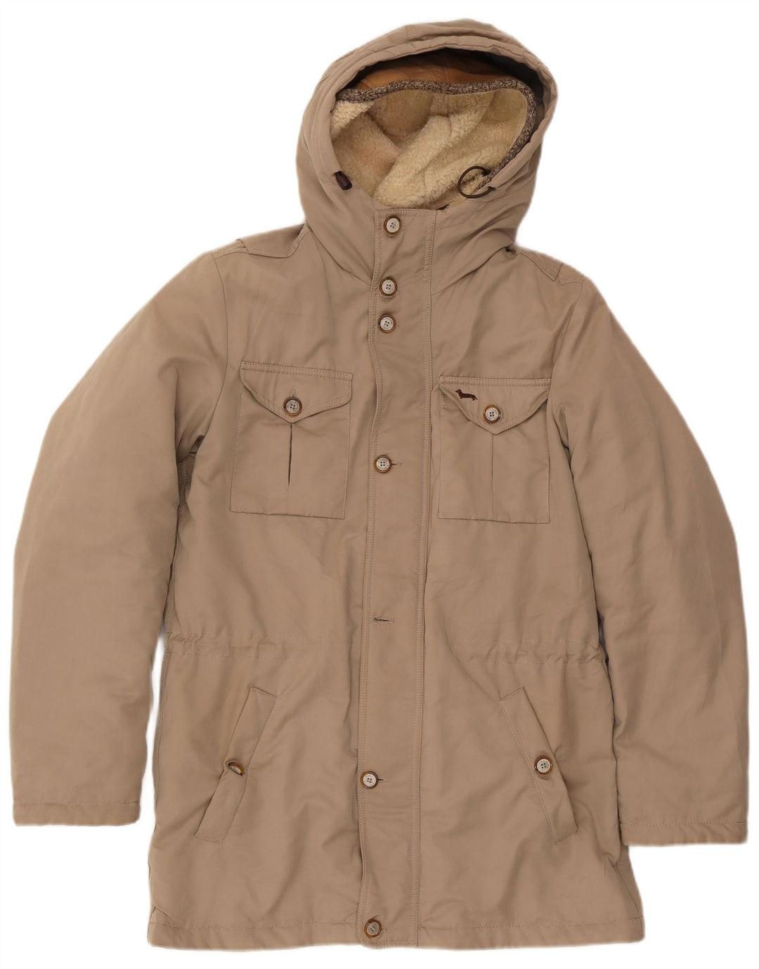 Ανδρικό μπουφάν Parka με κουκούλα Harmont & Blaine UK 40 Large Beige