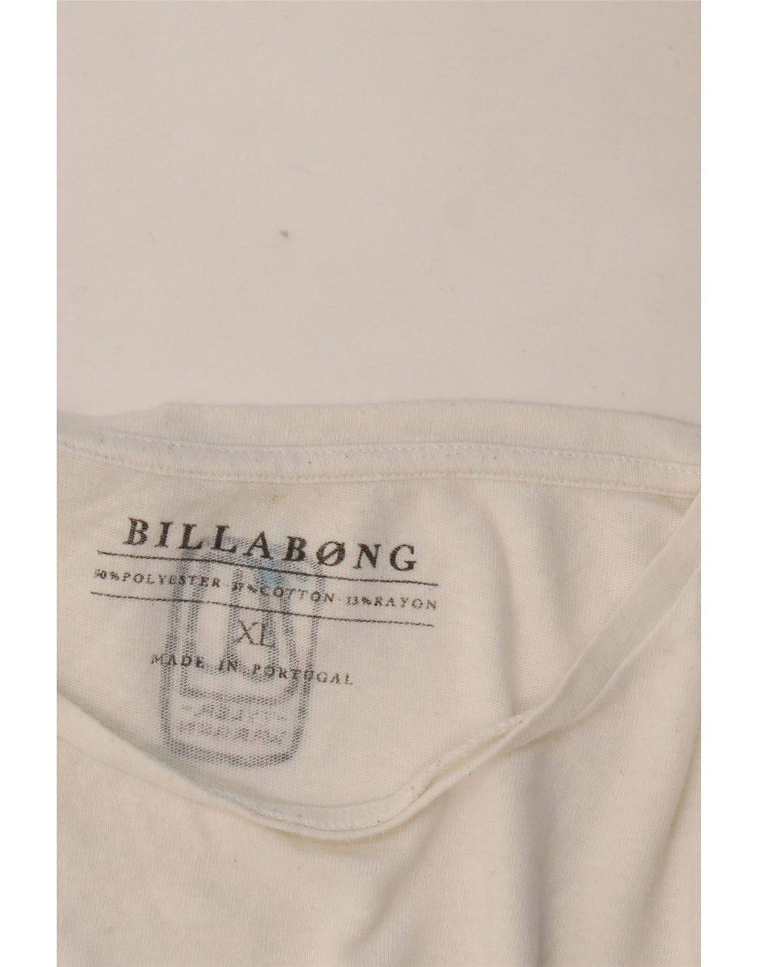 BILLABONG Ανδρικό γραφικό T-Shirt Top XL Λευκό Πολυεστέρας