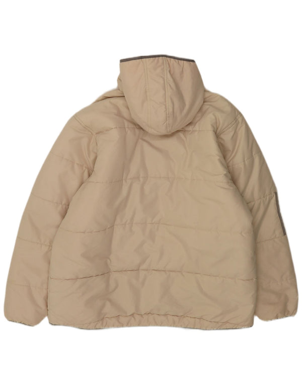 Ανδρικό μπουφάν με κουκούλα Adidas UK 42 XL Beige Polyester