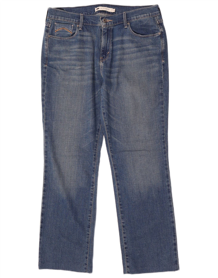 LEVI'S Γυναικείο τζιν 505 ίσιο US 12 μεγάλο W31 L29 Μπλε βαμβακερό