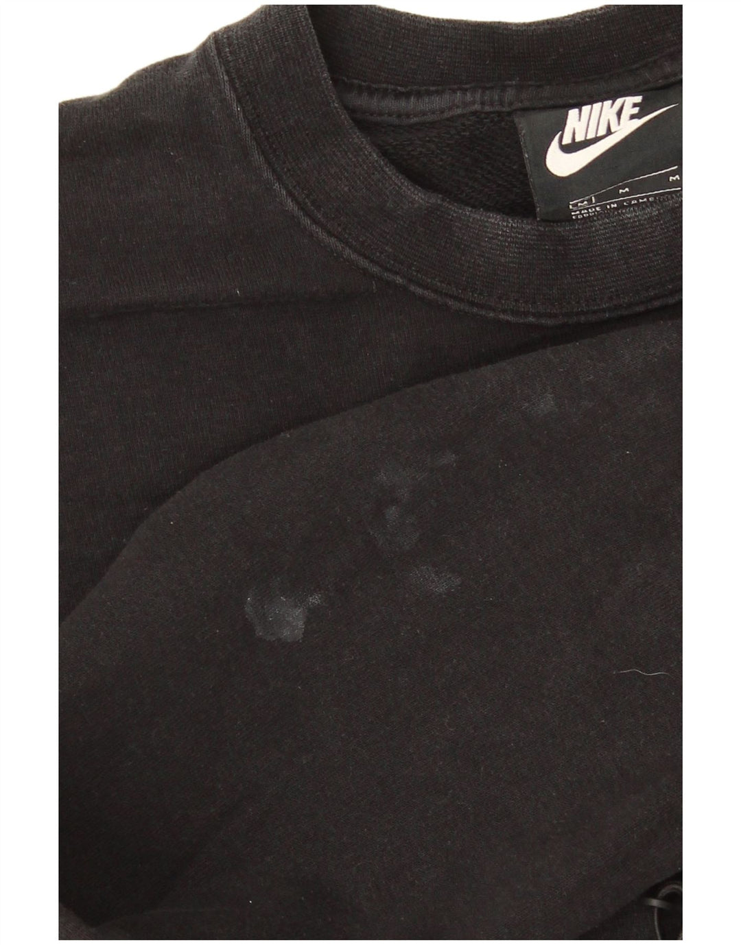 Γυναικείο φούτερ Nike Graphic Crop Jumper UK 12 Μεσαίο μαύρο βαμβακερό