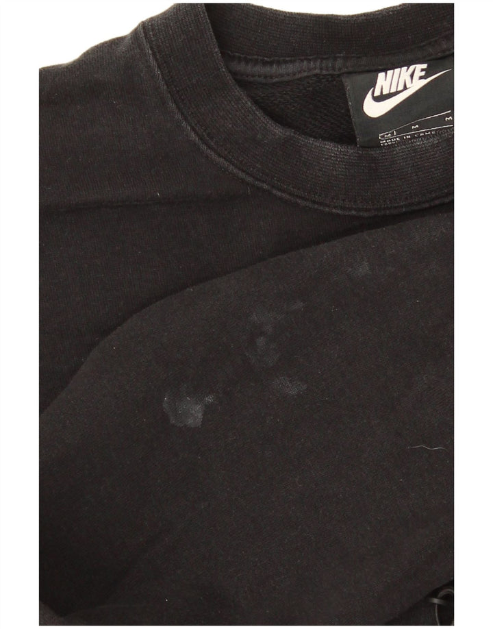 Γυναικείο φούτερ Nike Graphic Crop Jumper UK 12 Μεσαίο μαύρο βαμβακερό