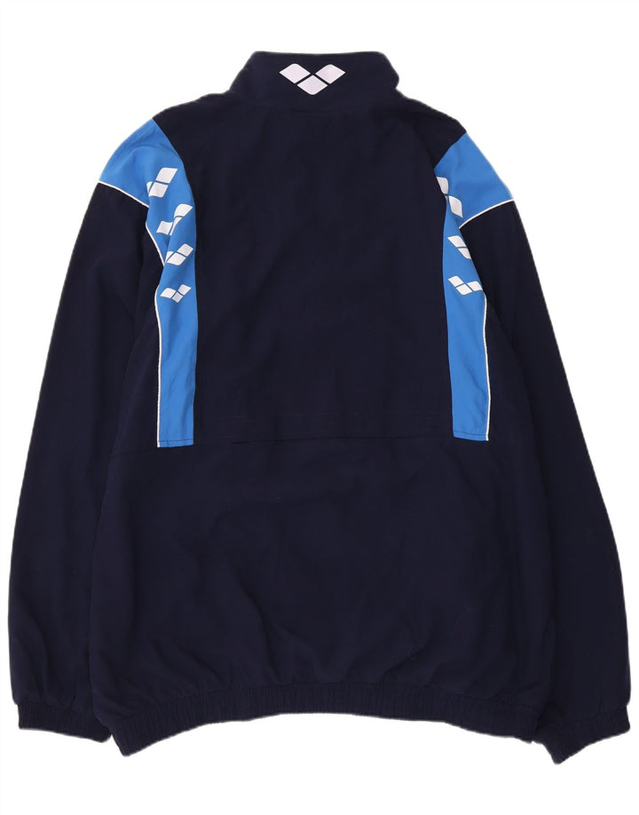 Arena Ανδρικά γραφικά Full Tracksuit XL Navy Blue Colorblock Polyester