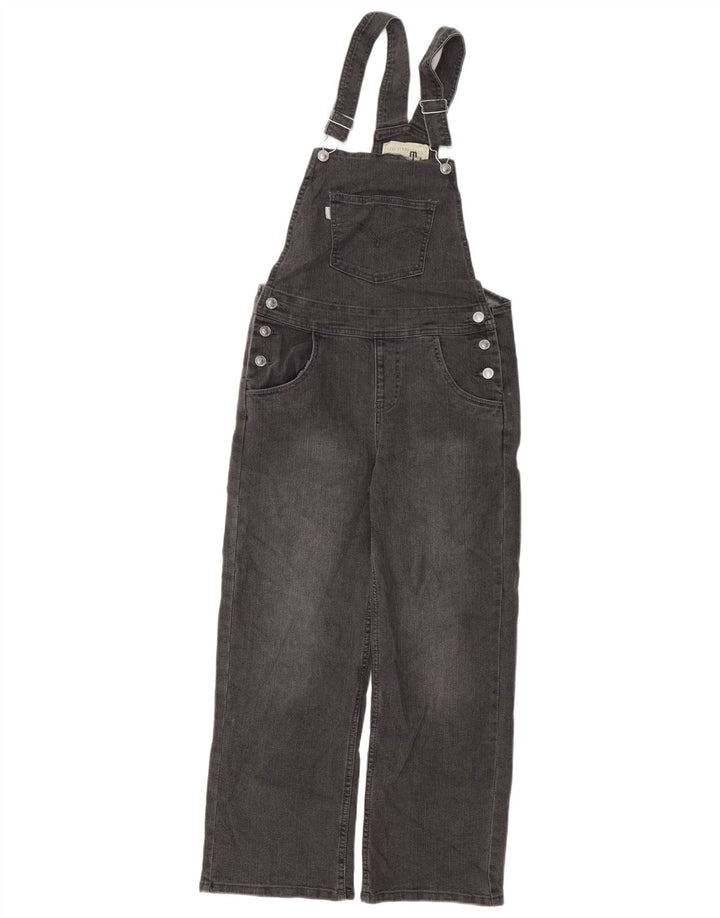 LEVI'S Girls Dungarees Straight Jeans 11-12 ετών W32 L24 Γκρι βαμβακερό