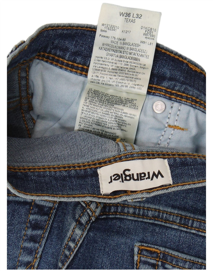 Wrangler Ανδρικό Texas Straight Jeans W36 L32 Μπλε βαμβακερό