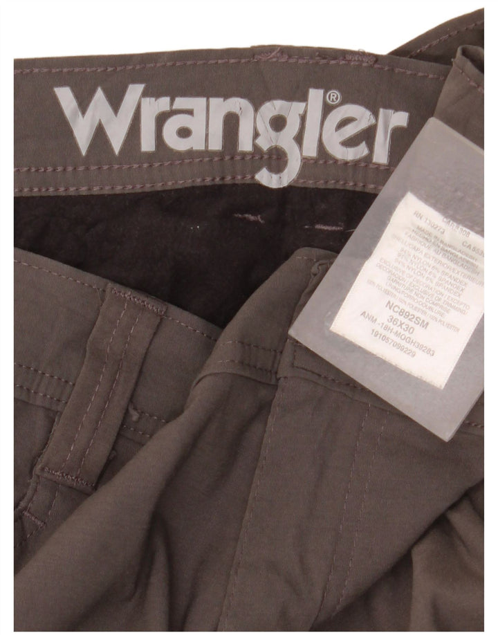 Ανδρικό παντελόνι Wrangler Straight Cargo W36 L30 Γκρι νάιλον