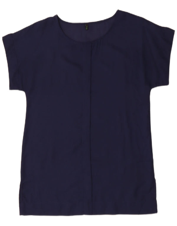 BENETTON Γυναικείο τουνίκ Φόρεμα UK 14 Medium Navy Blue