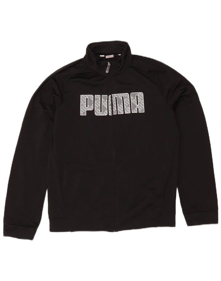 Μπουφάν Puma Boys Graphic αθλητική φόρμα 13-14 ετών Μαύρο Πολυεστέρα