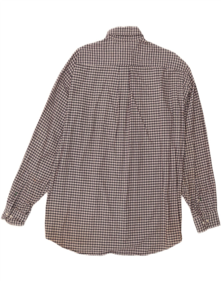 TOMMY HILFIGER Mens Shirt Size 15 1/2 34/35 Medium Brown Check Cotton Vintage Tommy Hilfiger and Second-Hand Tommy Hilfiger from Messina Hembry 