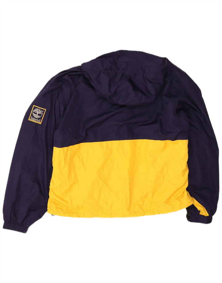 Ανδρικό μπουφάν βροχής με κουκούλα Timberland UK 42 XL Navy Blue Colorblock Πολυεστέρας