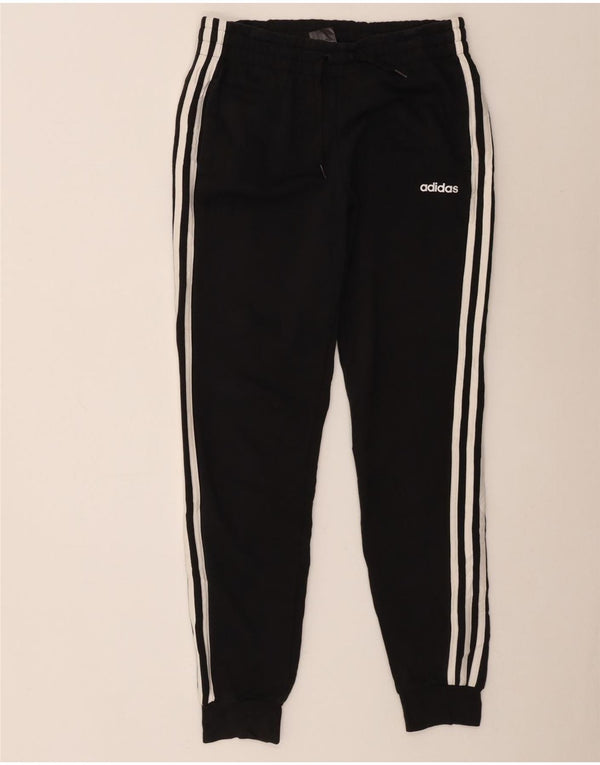 Γυναικεία αθλητική φόρμα Adidas Παντελόνι Joggers UK 8/10 Μικρό μαύρο βαμβακερό
