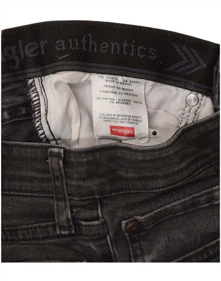 Ανδρικό τζιν ίσιο Wrangler W28 L30 Γκρι βαμβακερό