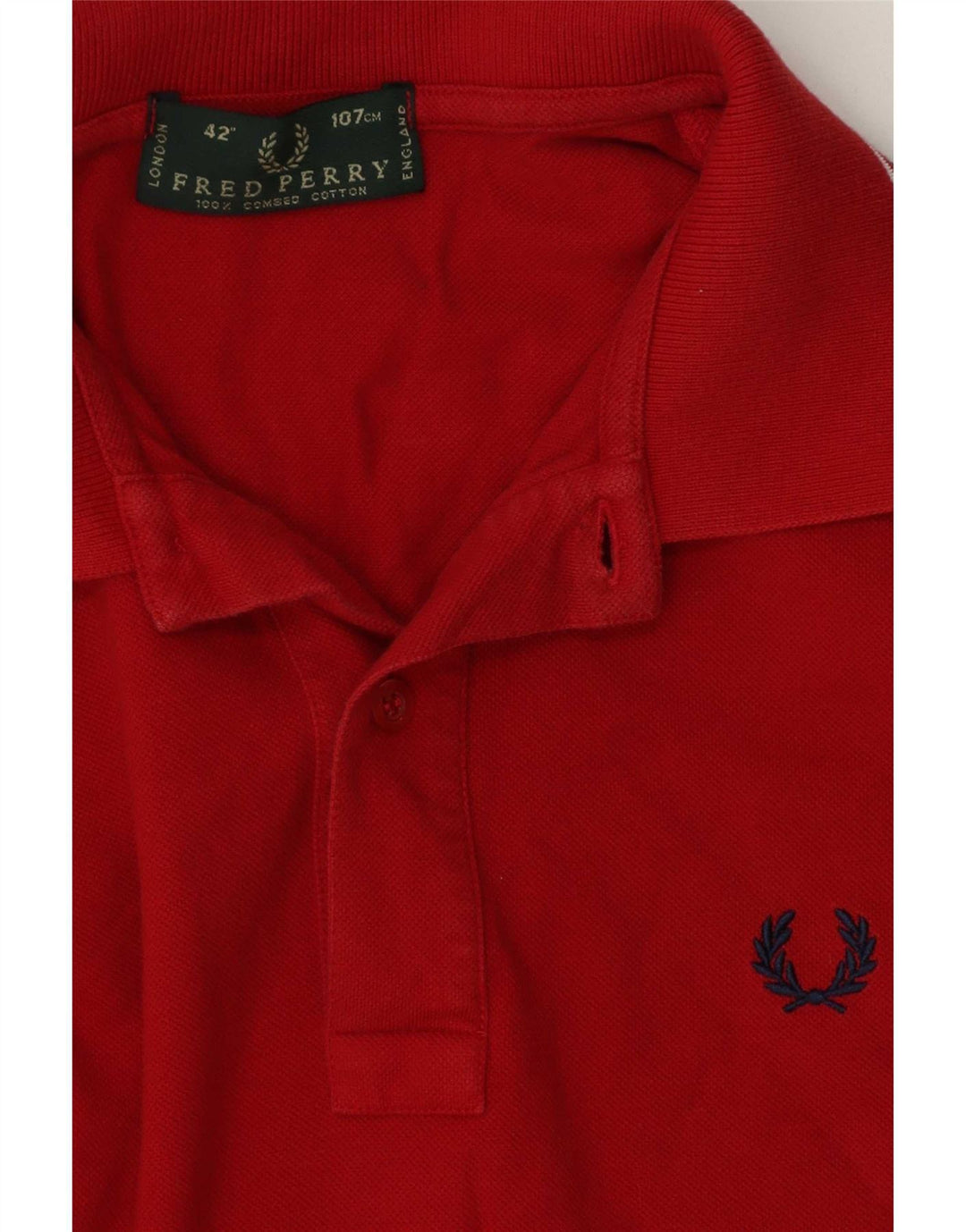 Fred Perry Ανδρικό πουκάμισο πόλο με μεσαίο κόκκινο ριγέ βαμβακερό