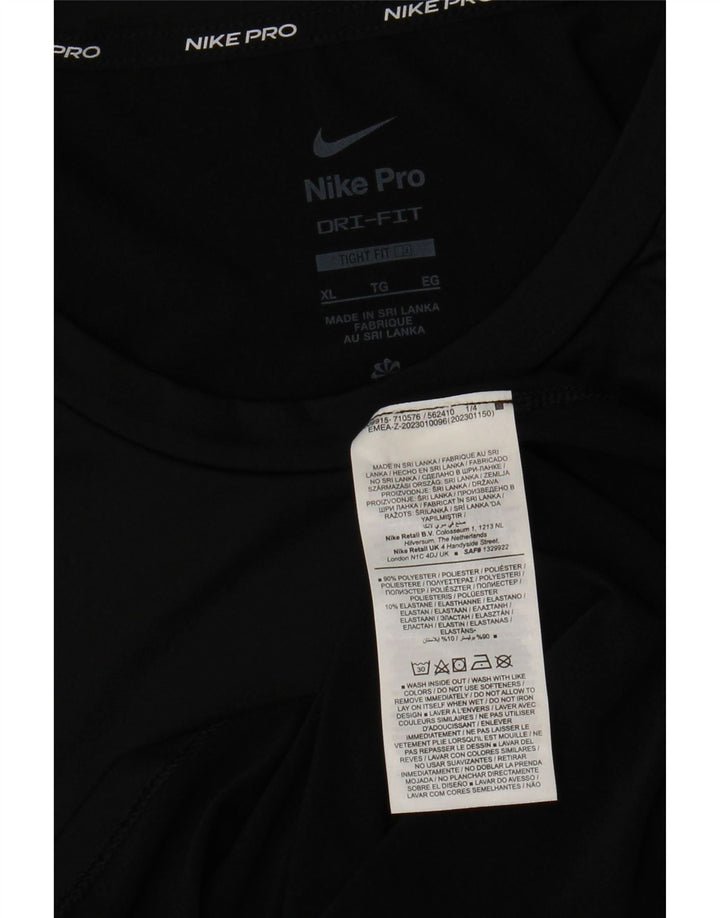 Ανδρικό T-Shirt NIKE Tight Fit Top XL Μαύρο πολυεστέρα
