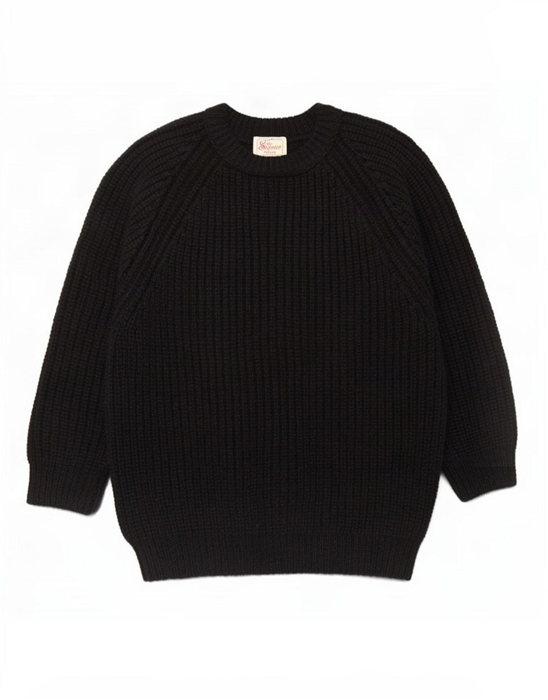 The Sweater Shop Ανδρικό Boat Neck Jumper Medium Black New Wool