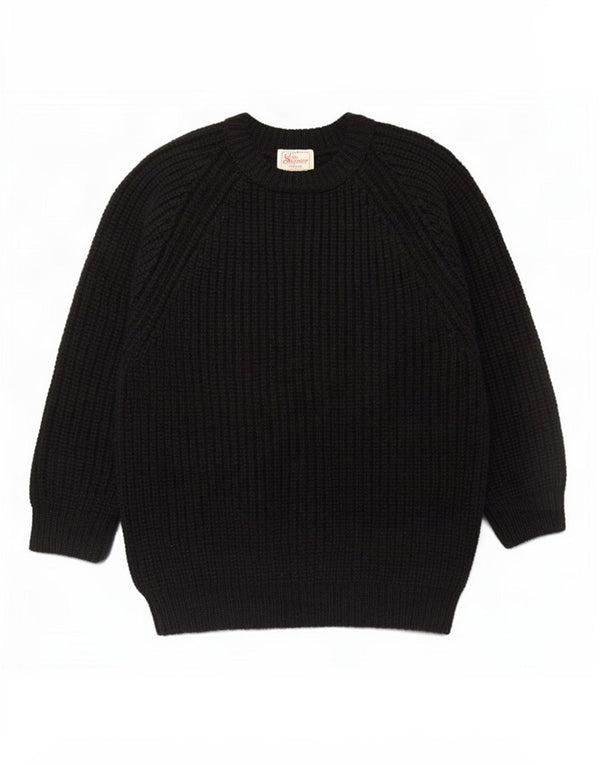 The Sweater Shop Ανδρικό Boat Neck Jumper Medium Black New Wool