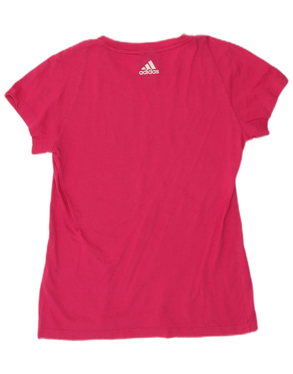 Γυναικείο γραφικό T-Shirt Adidas Top UK 12/14 Medium Pink