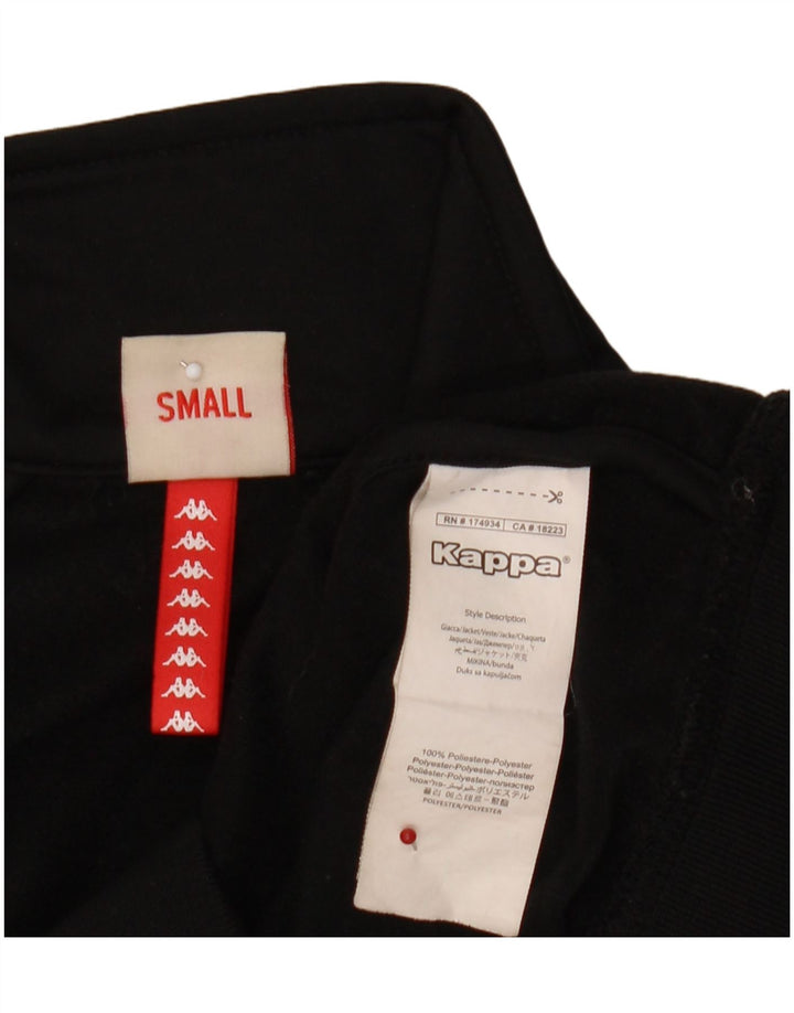 Γυναικεία αθλητική φόρμα γραφικών Kappa Top Jacket UK 10 Small Black Colourblock