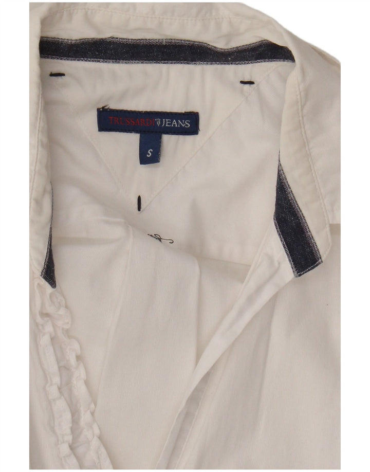 Trussardi Jeans Γυναικείο Πουκάμισο UK 10 Small White