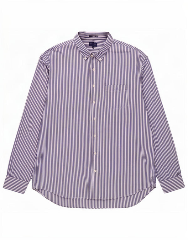 Ανδρικό πουκάμισο Gant Μέγεθος 49/50 19 3/4 4XL Μπλε ρίγα βαμβακερό